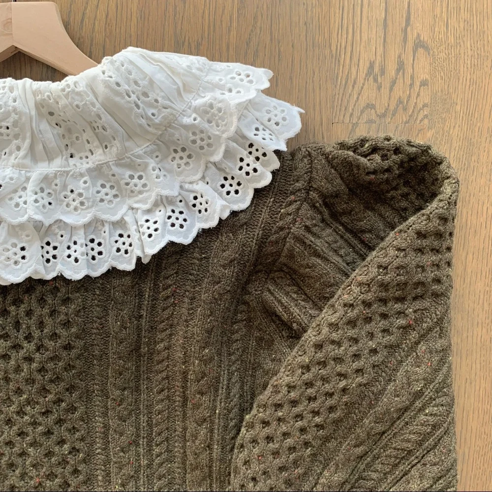 NWT Sea New York Melanie Cardigan in Army Green Size Small - Picture 9 of 11